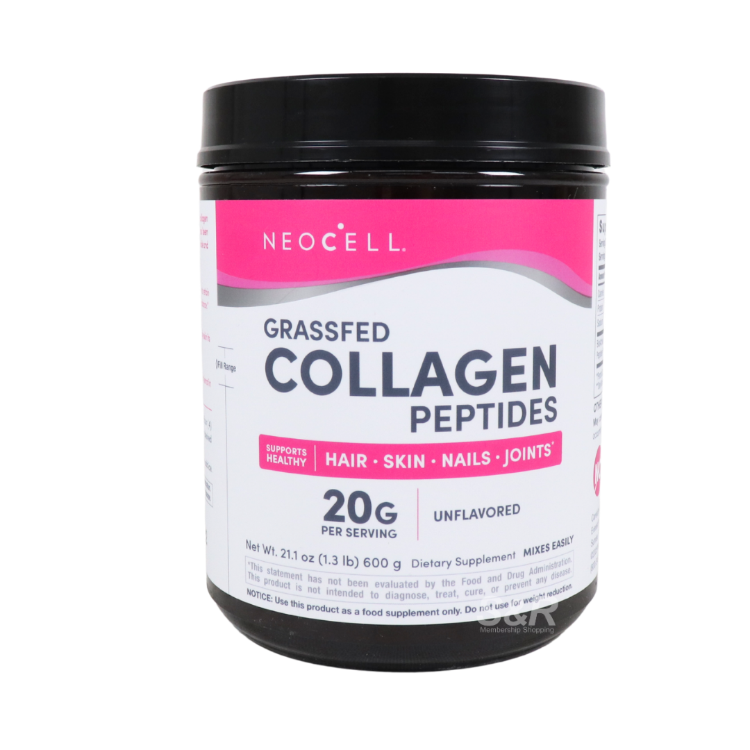 NeoCell Unflavored Collagen Peptides Powder Supplement 600g